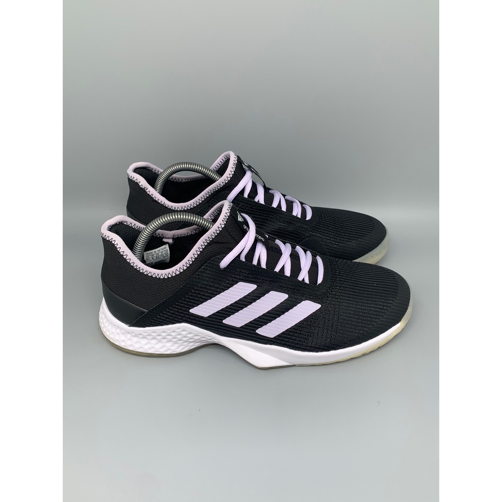 Adidas‎ Adizero Club Black Lavender Tennis Shoes EF2775 Women's Sz 9.5